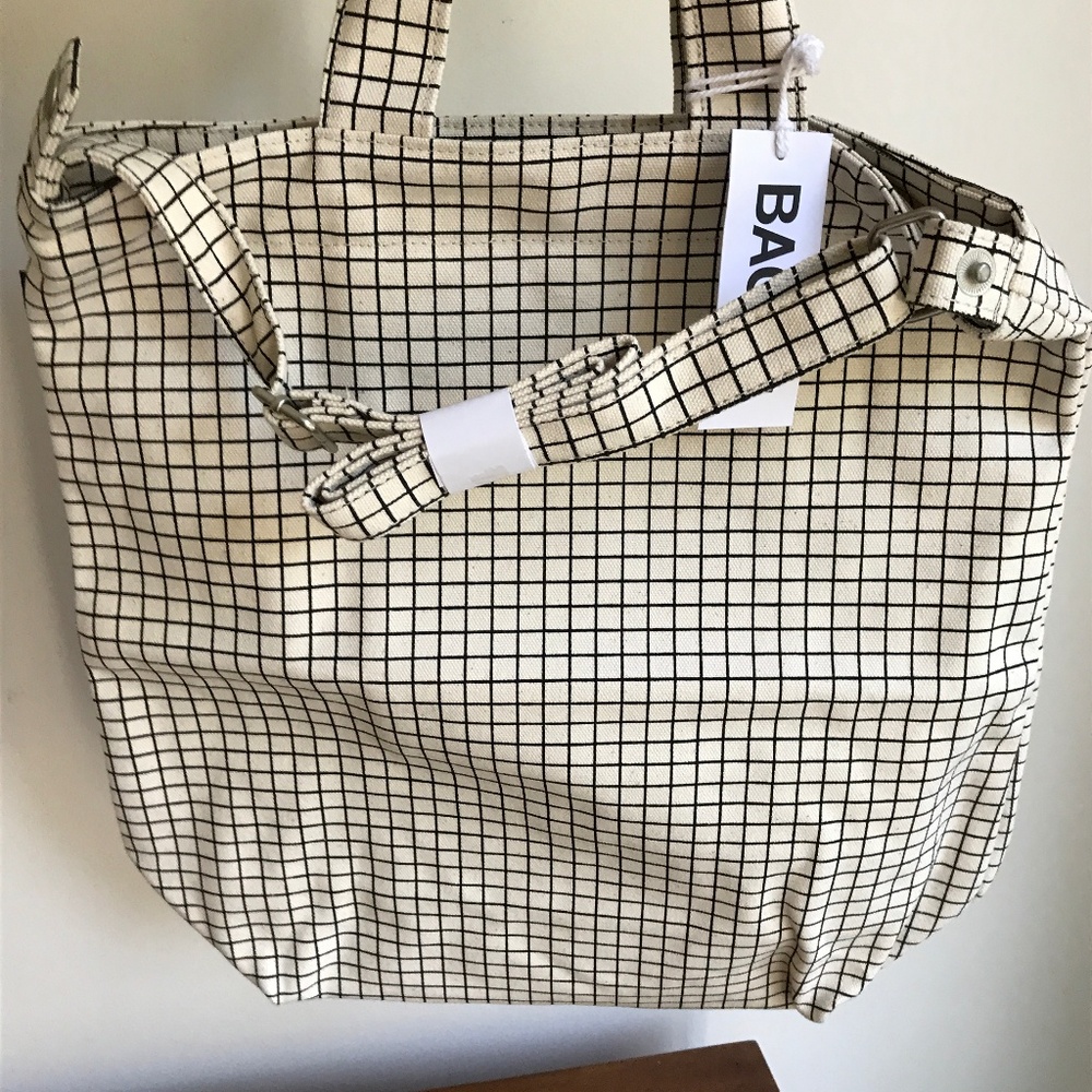 Baggu Canvas NEW Duck Bag Natural Grid